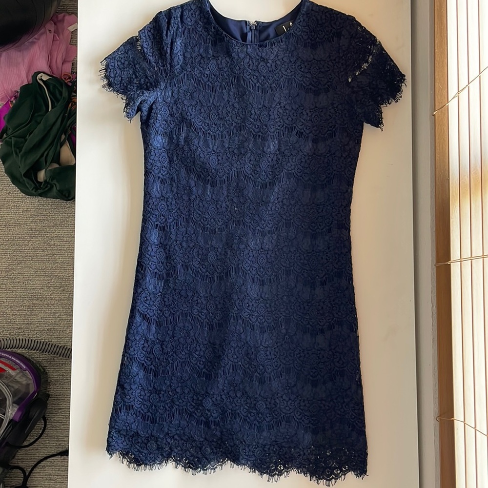 Lulus Navy Blue Lace Dress XSmall